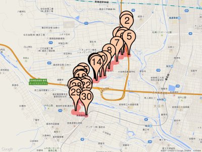 養老街道 北