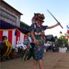 栗笠の獅子舞