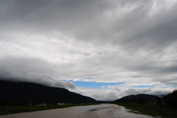 牧田川と空 の画像