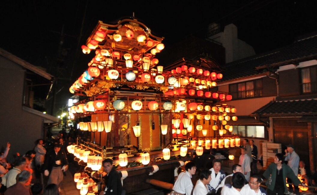 yoro Takada Festival (Floats and Sculptures) night