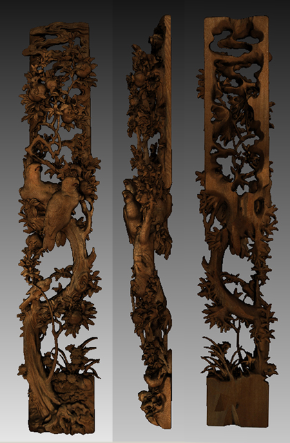 西町車山の木彫 花鳥のイメージ画像