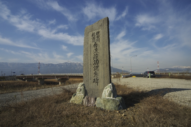 牧田川分流記念碑の画像